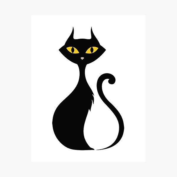 Item preview, Sexy Black Cat Silhouette  >^..^< designed and sold by bayberrygal.