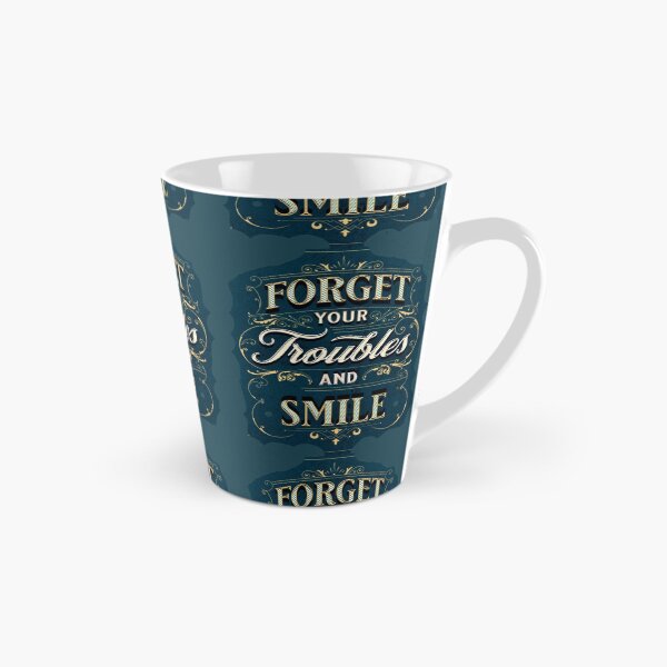 Item preview, forget your troubles and smile, funny great vibes inspiration quotes designed and sold by Nicedeco.