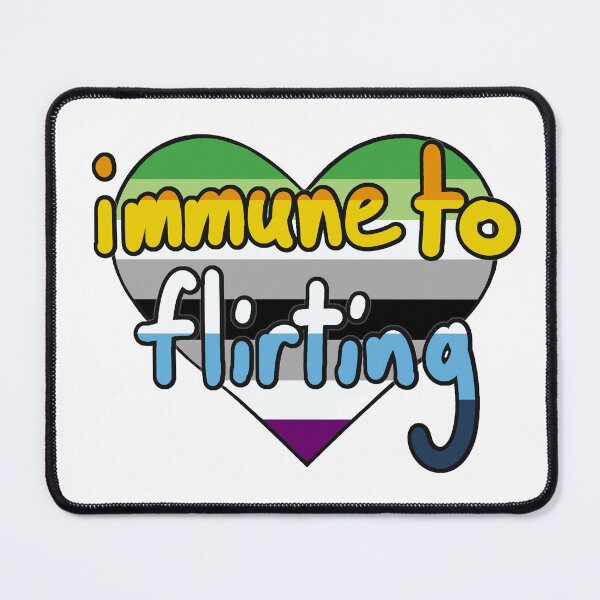 Item preview, Immune to Flirting Aroace Heart designed and sold by Hragra.