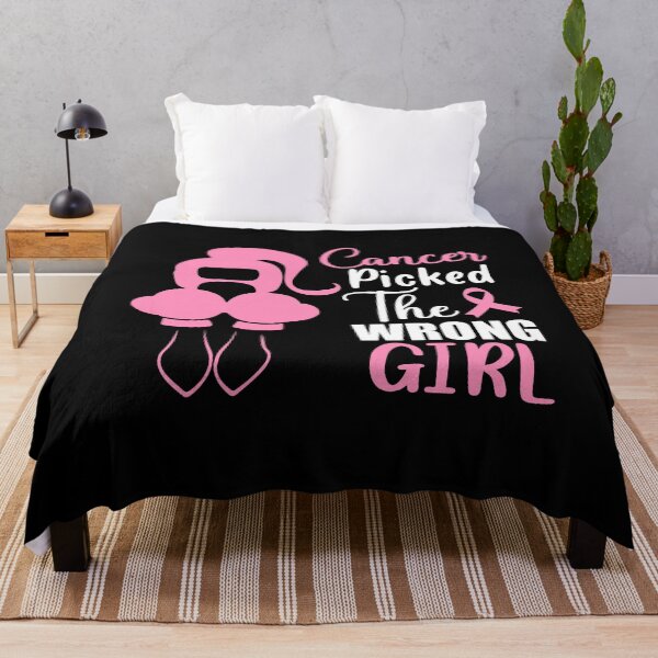 Item preview, Cancer Picked The Wrong Girl, Cancer Fighter, Funny Cancer Quotes For Girls designed and sold by PRINTED ..