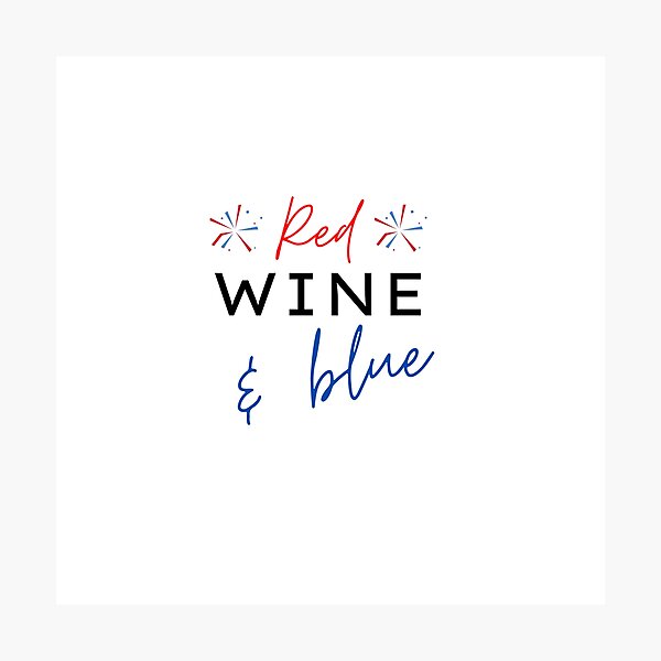 Item preview, Red Wine Blue designed and sold by Oreo2020 Creations.