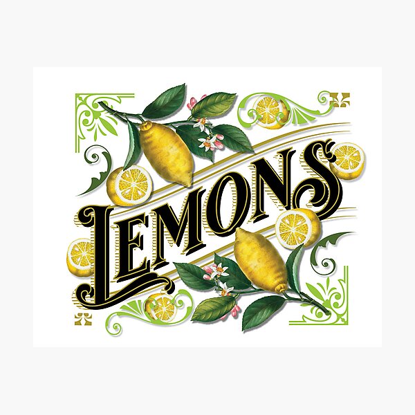 Item preview, The Vintage Fruit Lemon In Art designed and sold by JCMCDesigns.