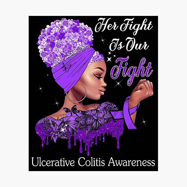 Item preview, Her Fight Is Our Fight Ulcerative Colitis Awareness designed and sold by Mnrshirley.