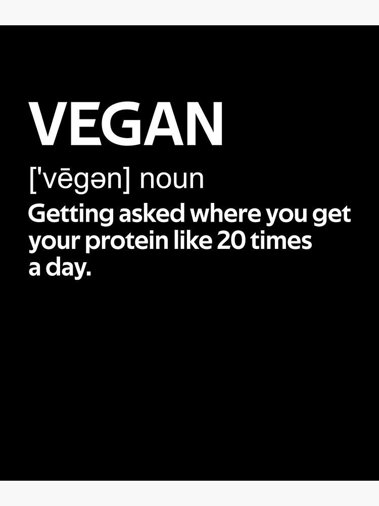"Vegan Definition Funny" Poster for Sale by rachidhaz Redbubble