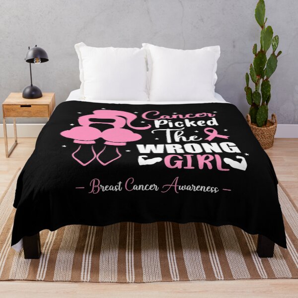 Item preview, Cancer Picked The Wrong Girl, Cancer Fighter, Funny Cancer Quotes For Girls designed and sold by PRINTED ..