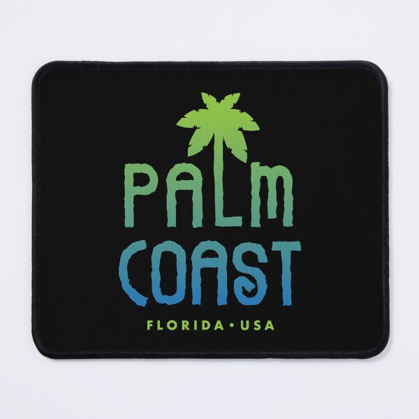 Item preview, Palm Coast Florida Typographic Palm Tree Design designed and sold by Futurebeachbum.