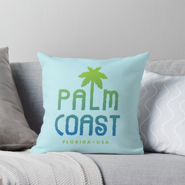 Item preview, Palm Coast Florida Typographic Palm Tree Design designed and sold by Futurebeachbum.