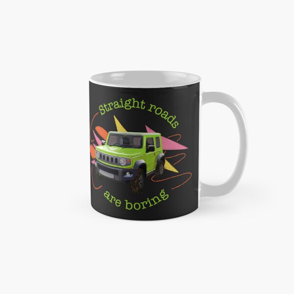 Item preview, Kinetic Yellow Suzuki Jimny | Straight Roads are Boring designed and sold by stoicjimny.