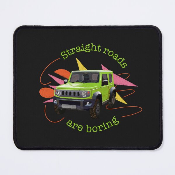 Item preview, Kinetic Yellow Suzuki Jimny | Straight Roads are Boring designed and sold by stoicjimny.