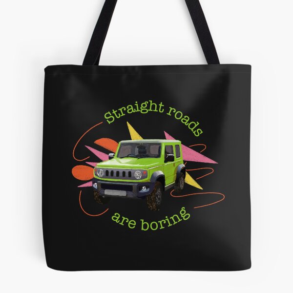 Item preview, Kinetic Yellow Suzuki Jimny | Straight Roads are Boring designed and sold by stoicjimny.