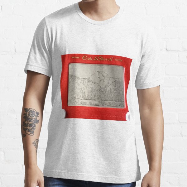 "Half Dome Etch A Sketch" Tshirt for Sale by sberkseth Redbubble