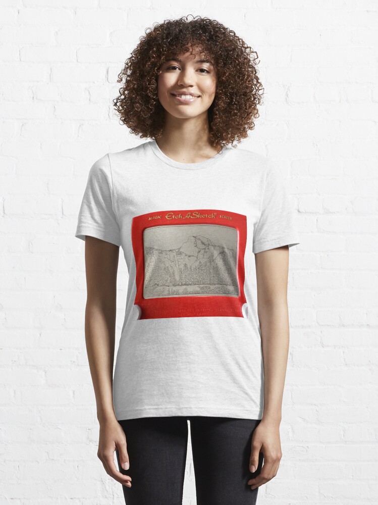 "Half Dome Etch A Sketch" Tshirt for Sale by sberkseth Redbubble