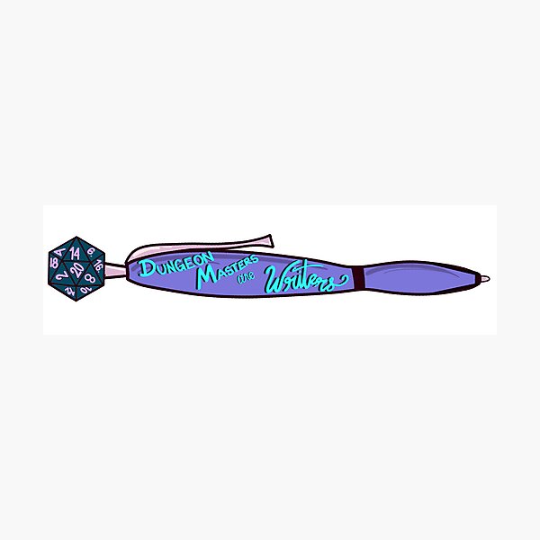 Item preview, DMs Are Writers (purple) designed and sold by QuinnHasADHD.