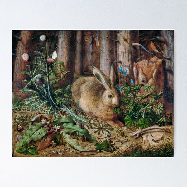 Item preview, Peaceful Woodland Bunny Painting designed and sold by SuziQPrayers427.
