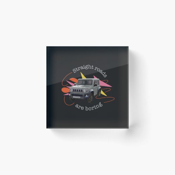 Item preview, Medium Grey Suzuki Jimny | Straight Roads are Boring designed and sold by stoicjimny.