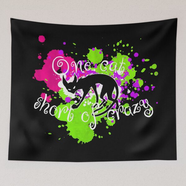 Item preview, One cat short of crazy (color)  designed and sold by Ishtamari.