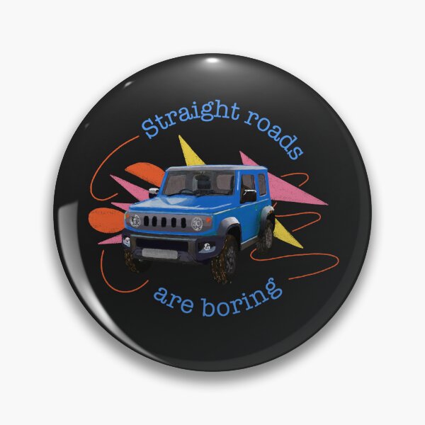 Item preview, Brisk Blue Suzuki Jimny | Straight Roads are Boring designed and sold by stoicjimny.