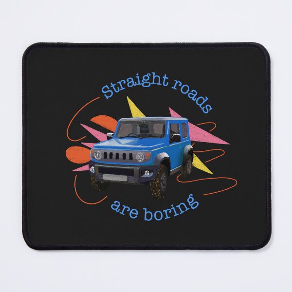 Item preview, Brisk Blue Suzuki Jimny | Straight Roads are Boring designed and sold by stoicjimny.