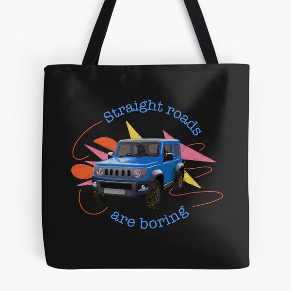 Item preview, Brisk Blue Suzuki Jimny | Straight Roads are Boring designed and sold by stoicjimny.
