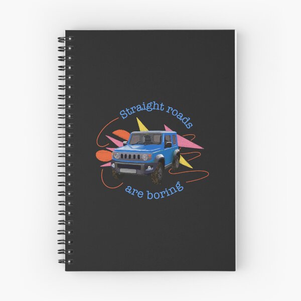 Item preview, Brisk Blue Suzuki Jimny | Straight Roads are Boring designed and sold by stoicjimny.