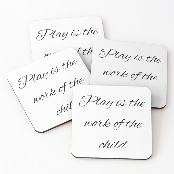 Item preview, Play is the work of the child - Montessori  designed and sold by LukjanovArt.