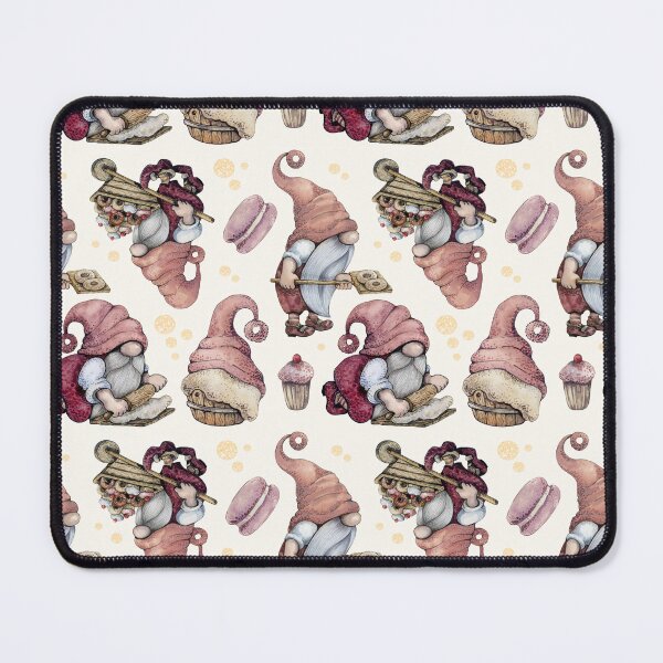 Item preview, Vintage Gnome Baking Candy Seamless Pattern designed and sold by delikedesign.