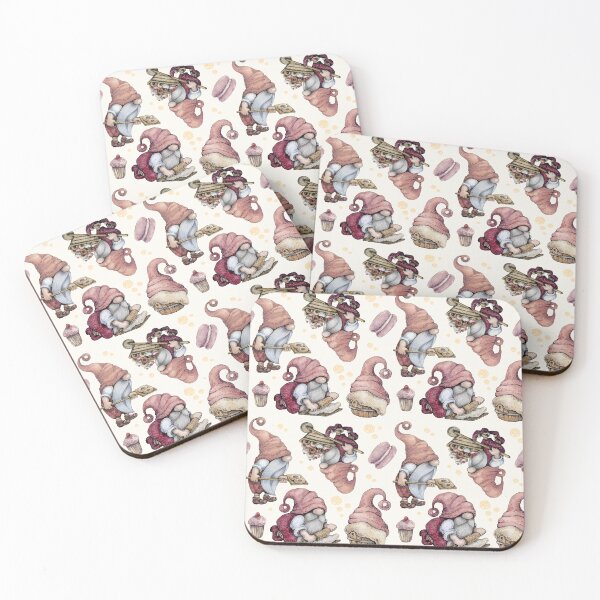 Item preview, Vintage Gnome Baking Candy Seamless Pattern designed and sold by delikedesign.
