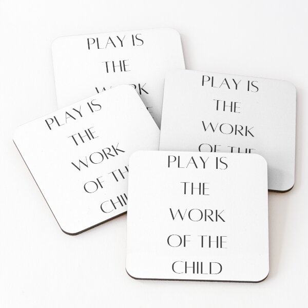 Item preview, Play is the work of the child - Montessori  designed and sold by LukjanovArt.