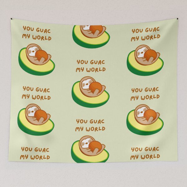 Item preview, You Guac My World Avocado Sloth  designed and sold by theslothinme.