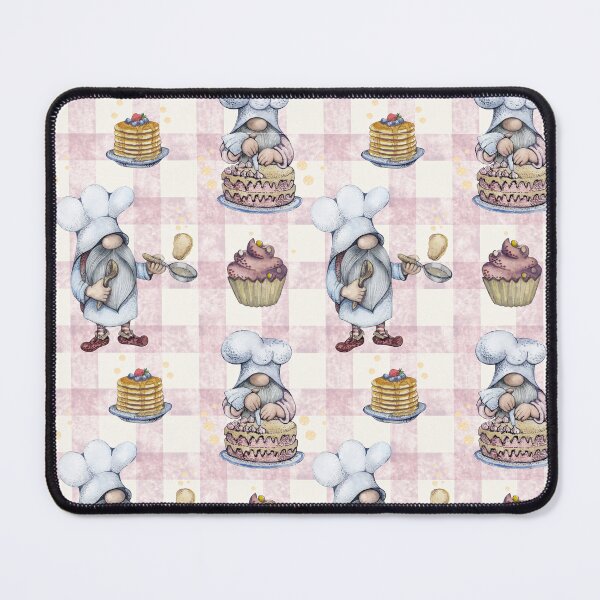Item preview, Vintage Gnome Baking Candy Seamless Pattern designed and sold by delikedesign.