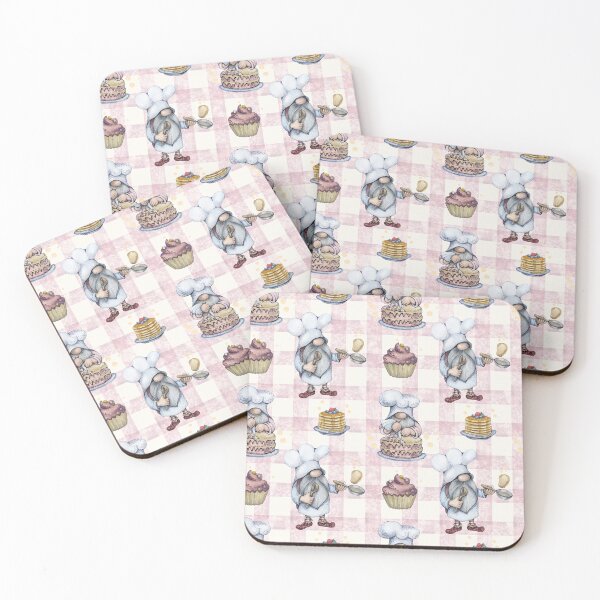 Item preview, Vintage Gnome Baking Candy Seamless Pattern designed and sold by delikedesign.