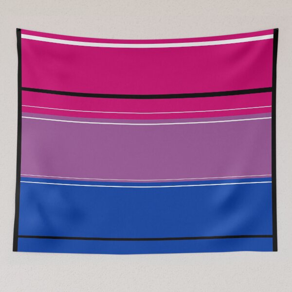 Item preview, Bi Flag Black And White Stripes - Bi Flag designed and sold by CyberLoveza.