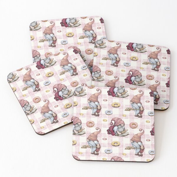 Item preview, Vintage Gnome Baking Candy Seamless Pattern designed and sold by delikedesign.