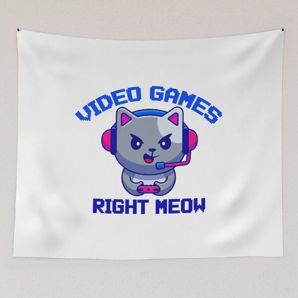 Item preview, Video Game Right Meow Funny Cat Meme designed and sold by hakimayedder33.