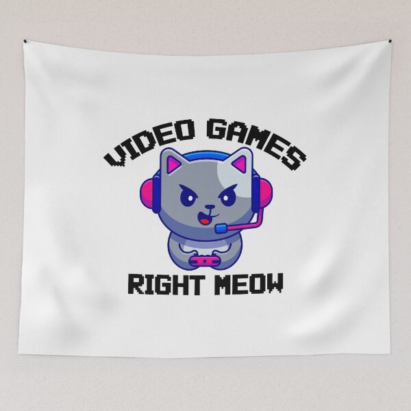 Item preview, Video Game Right Meow Funny Cat Meme designed and sold by hakimayedder33.