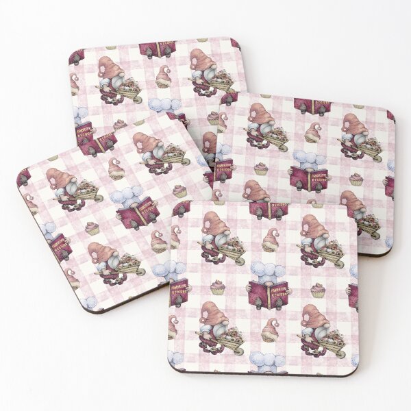 Item preview, Vintage Gnome Baking Candy Seamless Pattern designed and sold by delikedesign.