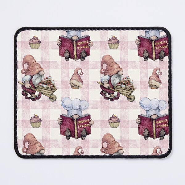 Item preview, Vintage Gnome Baking Candy Seamless Pattern designed and sold by delikedesign.