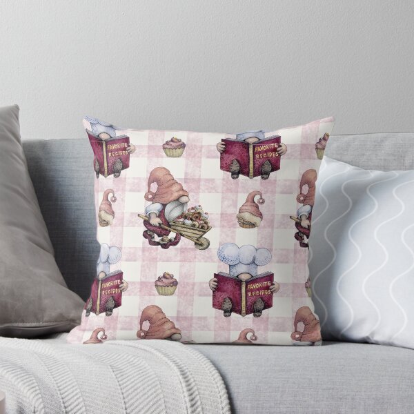 Item preview, Vintage Gnome Baking Candy Seamless Pattern designed and sold by delikedesign.