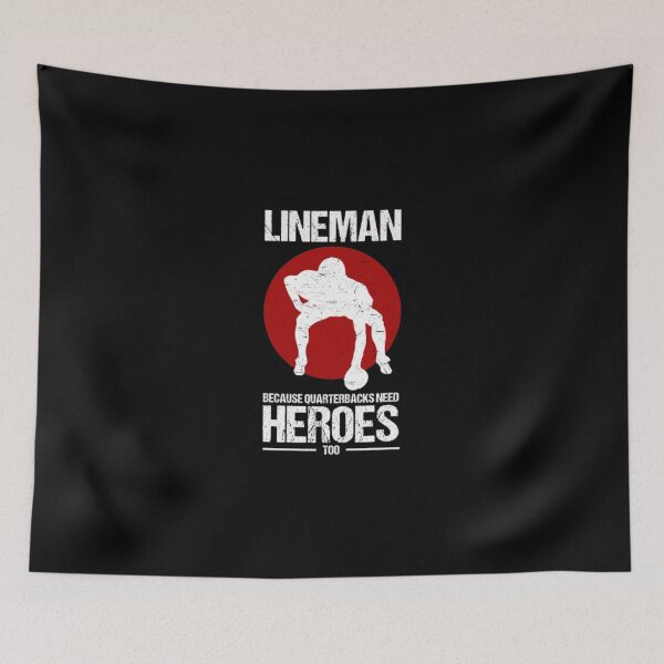Item preview, Football Lineman Because Quarterbacks Need Heroes Classic T-Shirt designed and sold by monica45je.