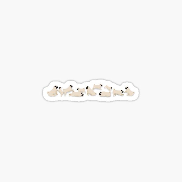 Item preview, Playful Pugs designed and sold by Delfyn Studios.