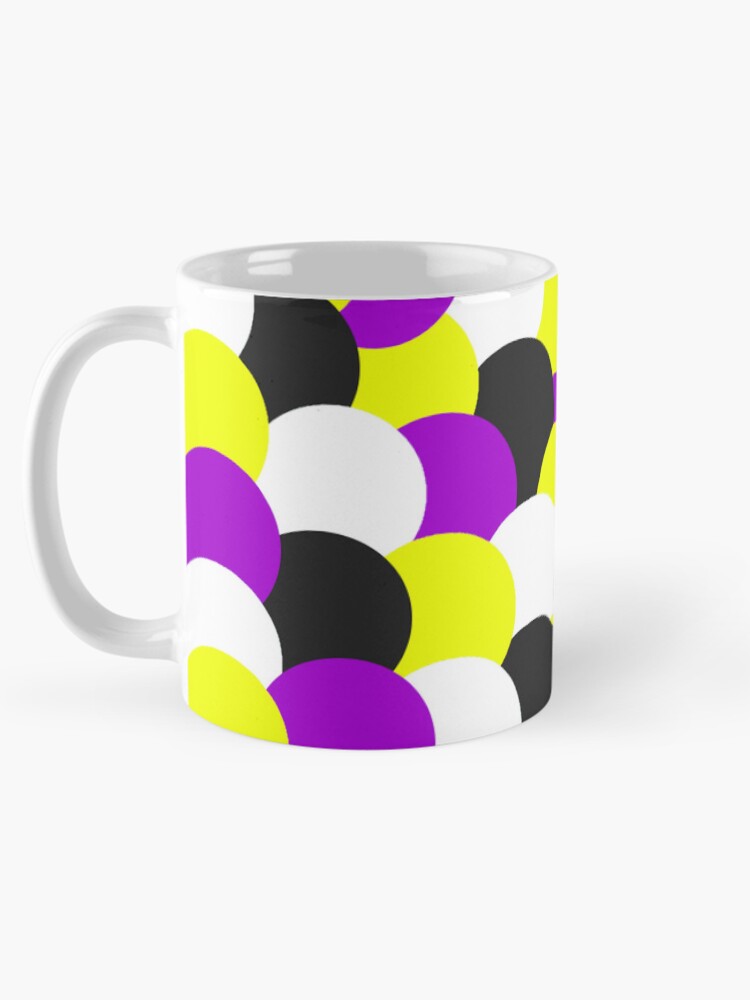 Thumbnail 5 of 6, Coffee Mug, Nonbinary themed circle pattern designed and sold by gemna117.