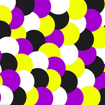 Artwork thumbnail, Nonbinary themed circle pattern by gemna117