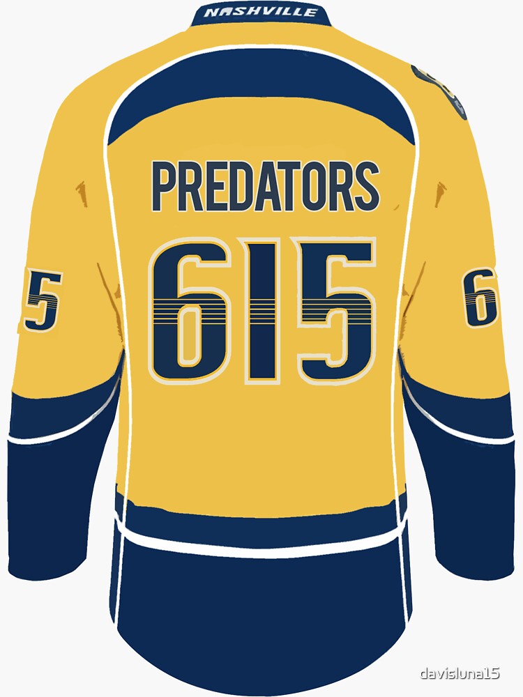 615 Nashville Predators Jersey Essential T-Shirt for Sale by davisluna15