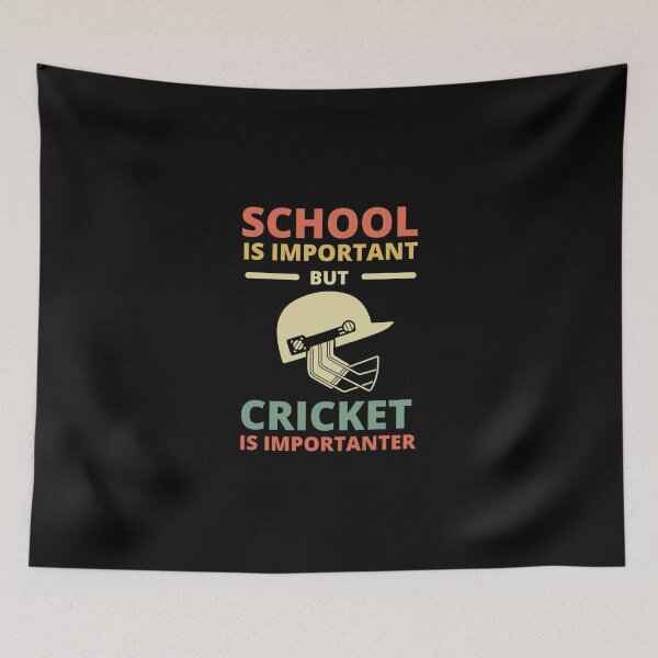Item preview, La escuela es importante pero el cricket es más importante Cricket divertido Pegatina designed and sold by brittaapriliy.