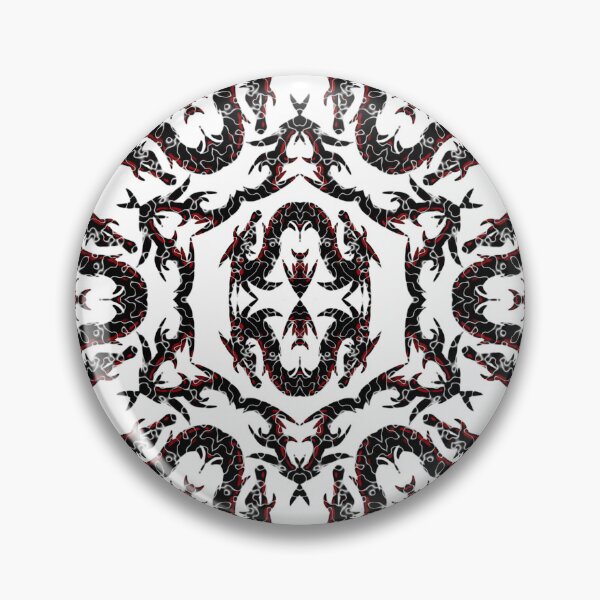 Item preview, Red And Black Metallic Mythical Dragon Chinoiserie  designed and sold by DesignLust.