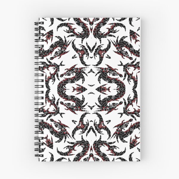 Item preview, Red And Black Metallic Mythical Dragon Chinoiserie  designed and sold by DesignLust.