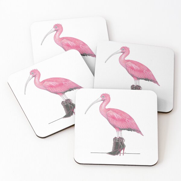 Item preview, Scarlet Ibis in Dangerous Shoes designed and sold by JimsBirds.