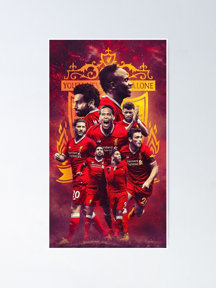 Custom Football Wall Art Liverpool Liverpool Jersey Home 