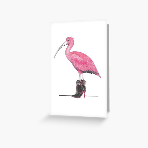 Item preview, Scarlet Ibis in Dangerous Shoes designed and sold by JimsBirds.