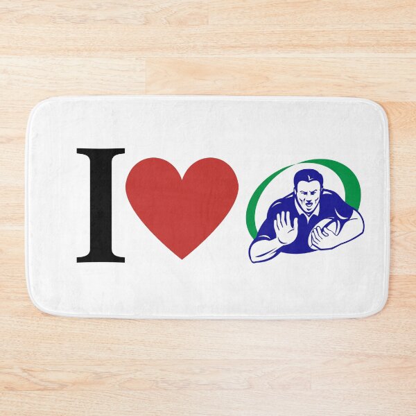 Item preview, I Love Rugby  designed and sold by freedom4life.